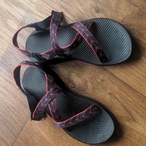 Chaco Sandals (women's 9) blue and pink